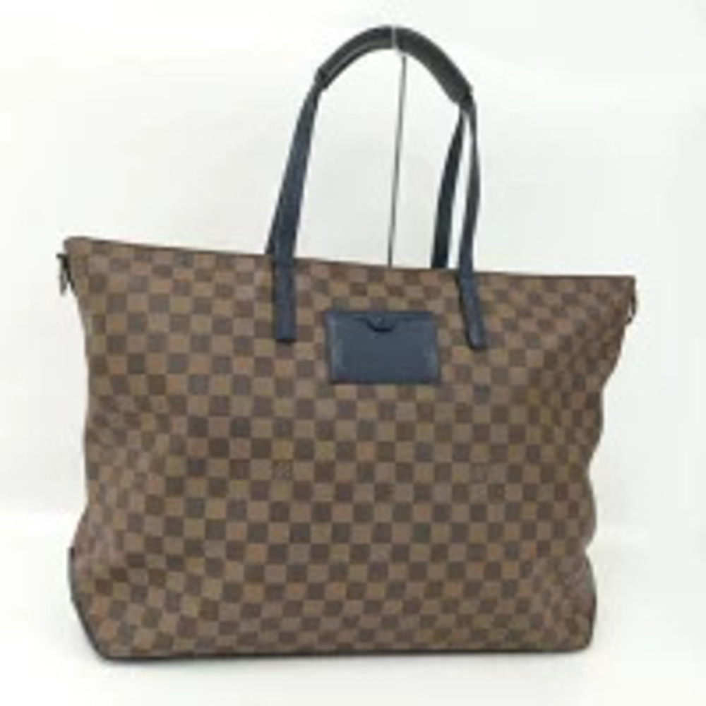 LOUIS VUITTON Cabas Taurillon Leather Damier Ebene Brown Handbag